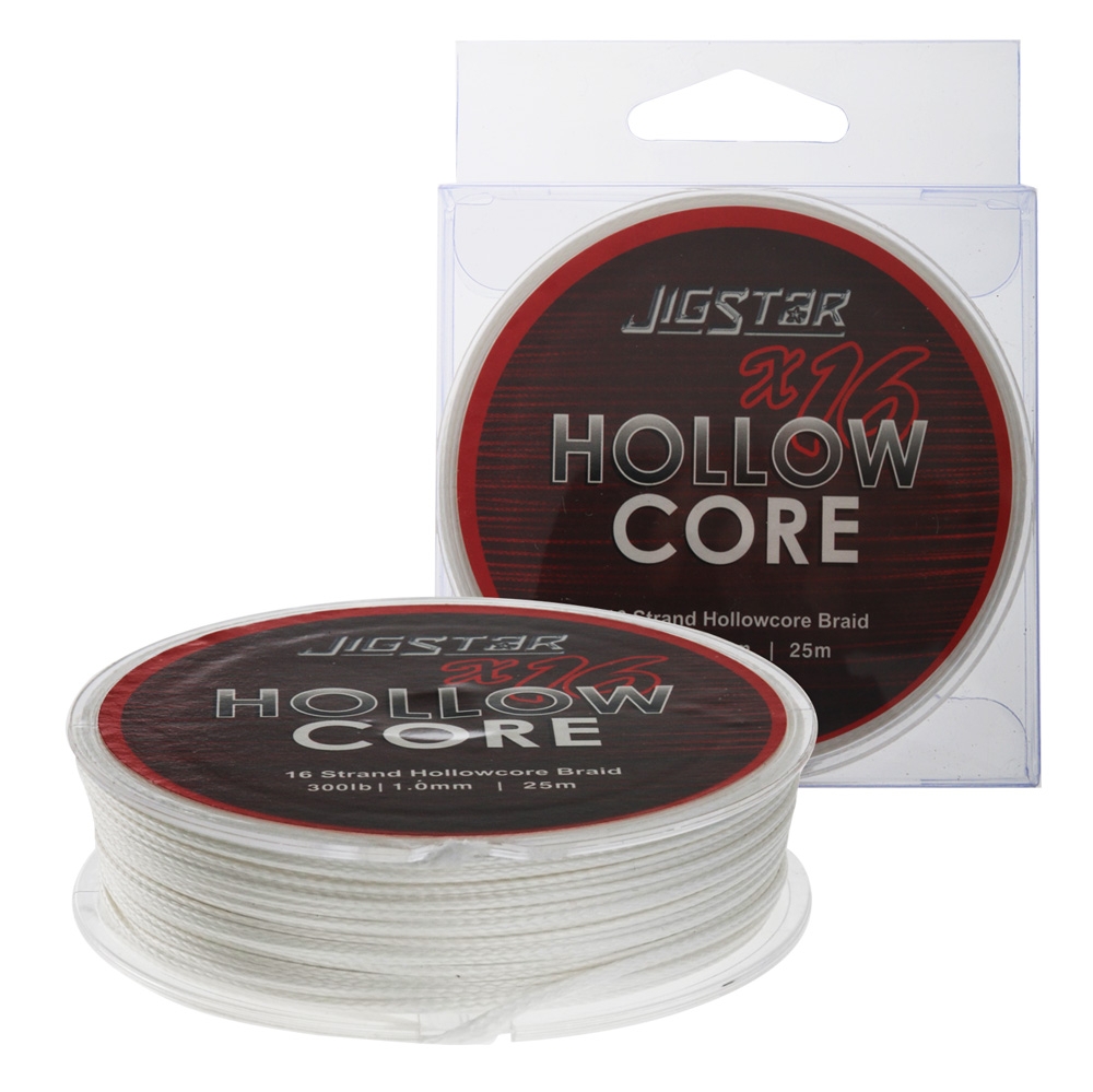 Jig Star X16 Hollow Core Braid White 25m 300lb