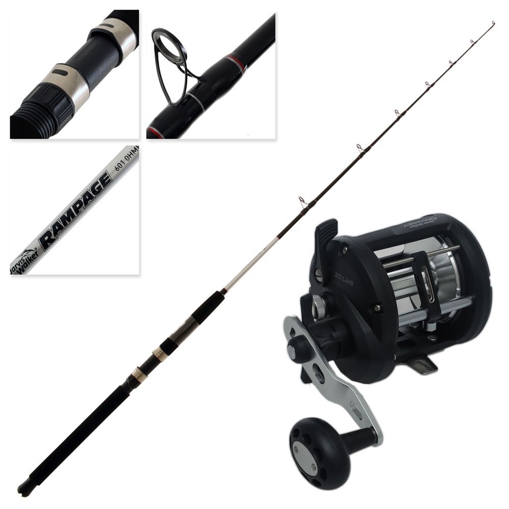 Jarvis Walker Odyssey OH 300 Rampage 6010HMH Overhead Boat Combo 6ft 10-15kg 1pc