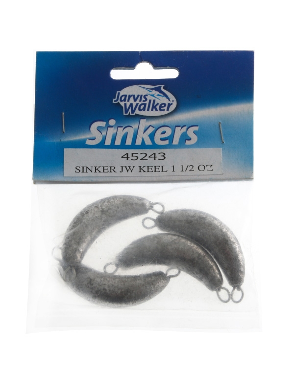Jarvis Walker Keel Sinker 1.5oz Qty 4