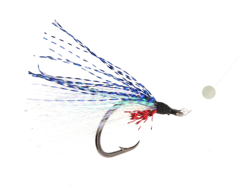 Jarvis Walker Twin Hook Flasher Rig with Sinker Blue 2/0