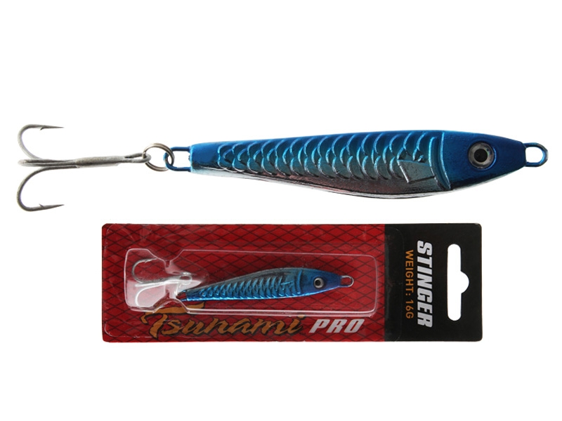 Tsunami Stinger Saltwater Metal Lure Blue/Silver 16g