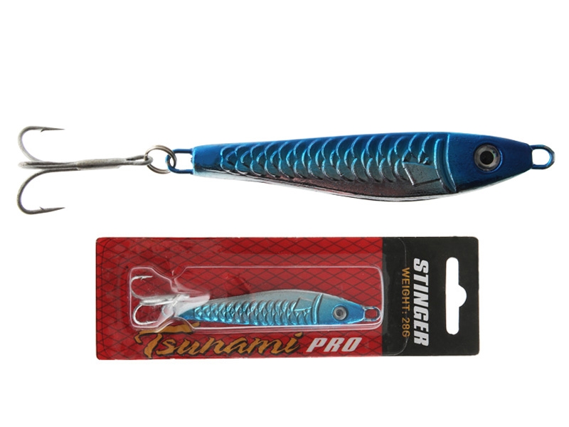 Tsunami Stinger Saltwater Metal Lure Blue/Silver 28g