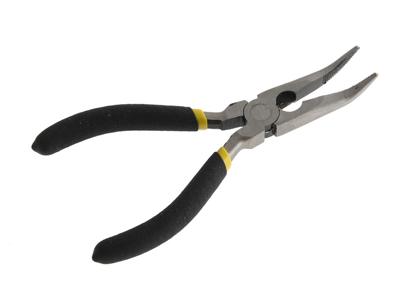 TEC Bent Nose Curved Fishing Pliers 6in