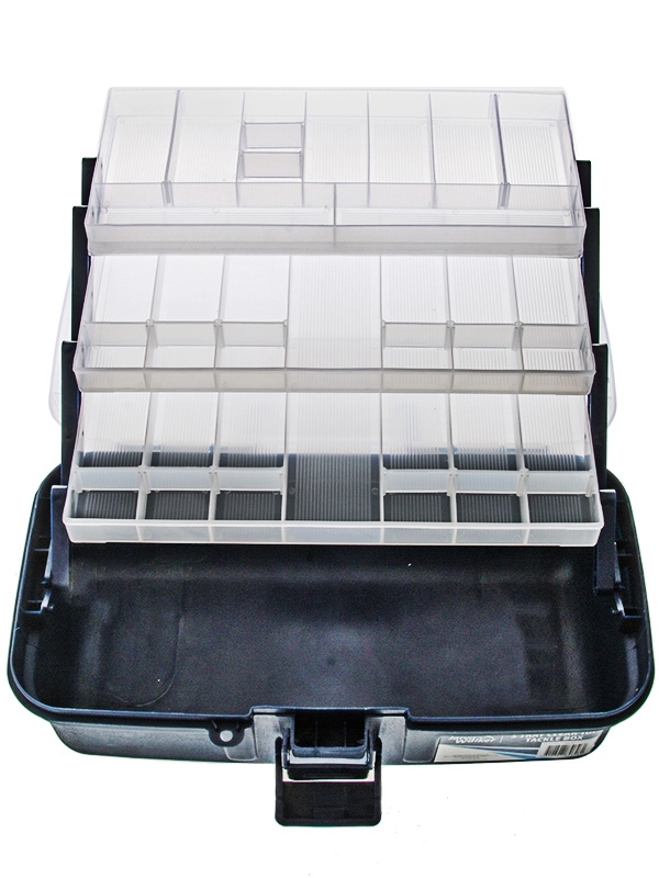 Jarvis Walker 3-Tray Clear Top Tackle Box