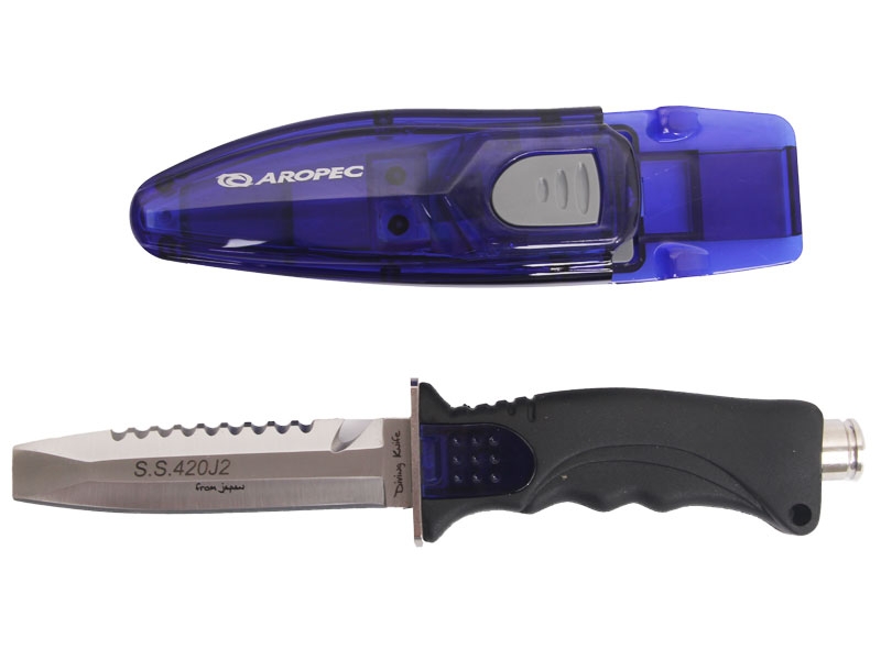 Aropec Jade Stainless Dive Knife Blue 11cm