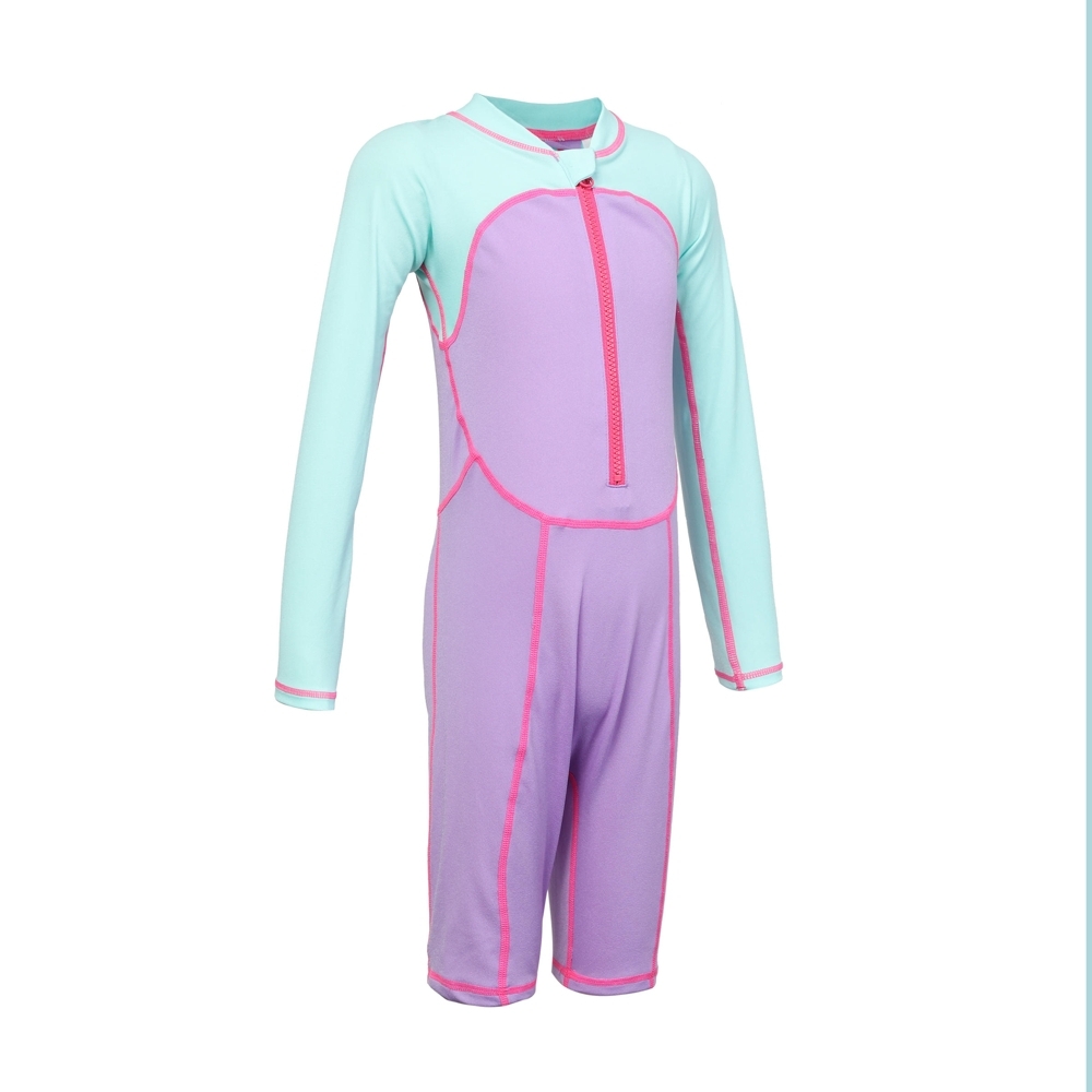 Nabaiji Girls Longsleeve Shorty Swimsuit Purple/Blue 14 Years