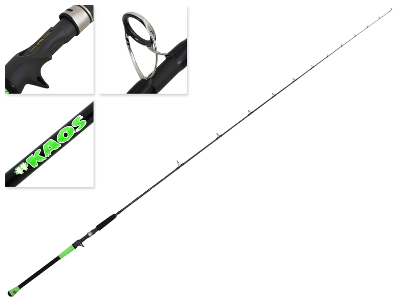 Shimano #KAOS Baitcaster Rod 7ft 11in 40-70g 2pc Lime Green