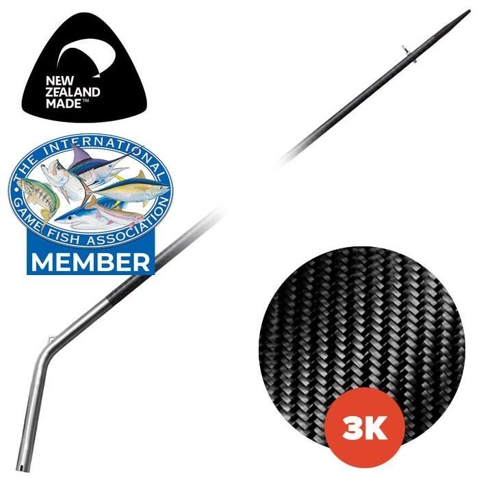 Kilwell PowerPole Stiff 3K Carbon Bent Base Outrigger Poles and Slimline Bases Set 4.6m Pair