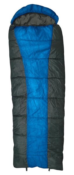Kiwi Camping Jumbo 0C Sleeping Bag Grey/Blue Left-Hand Zip