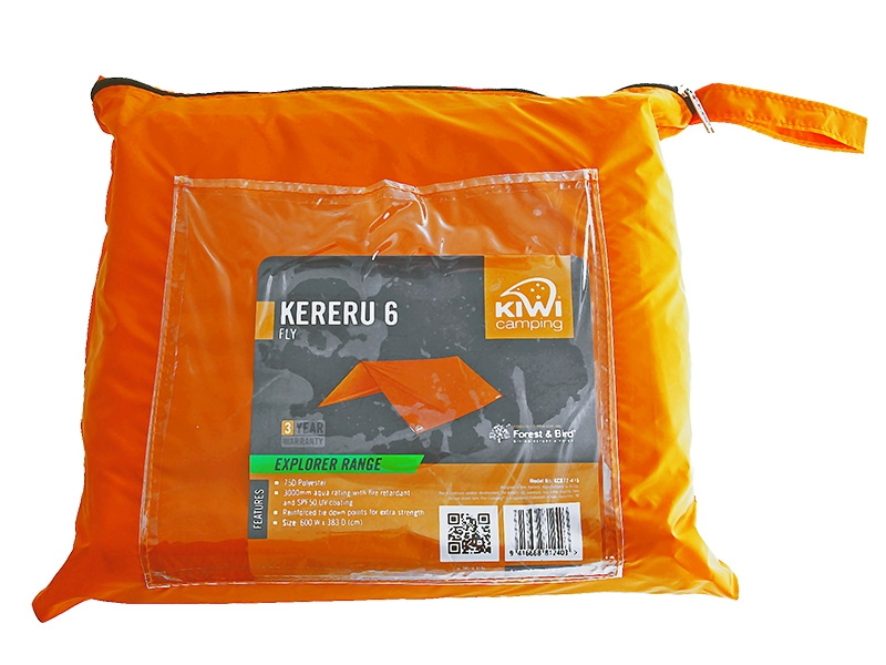 Kiwi Camping Kereru Fly 6 Person Tent Orange
