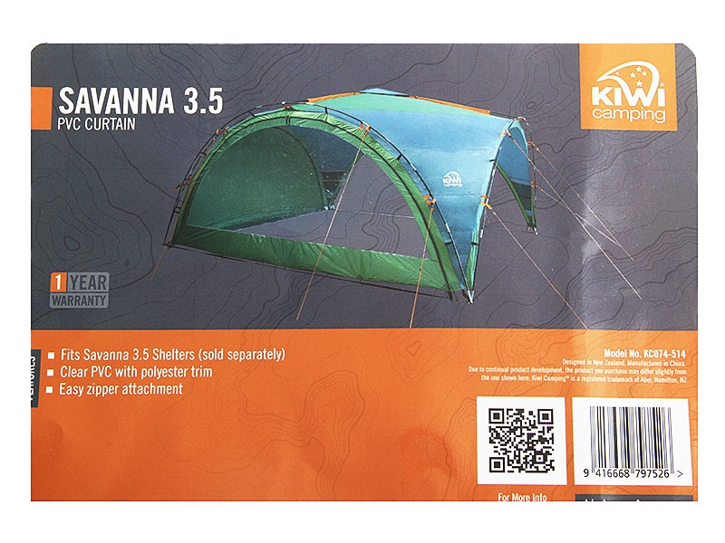 Kiwi Camping Savanna 3.5 Deluxe PVC Curtain 