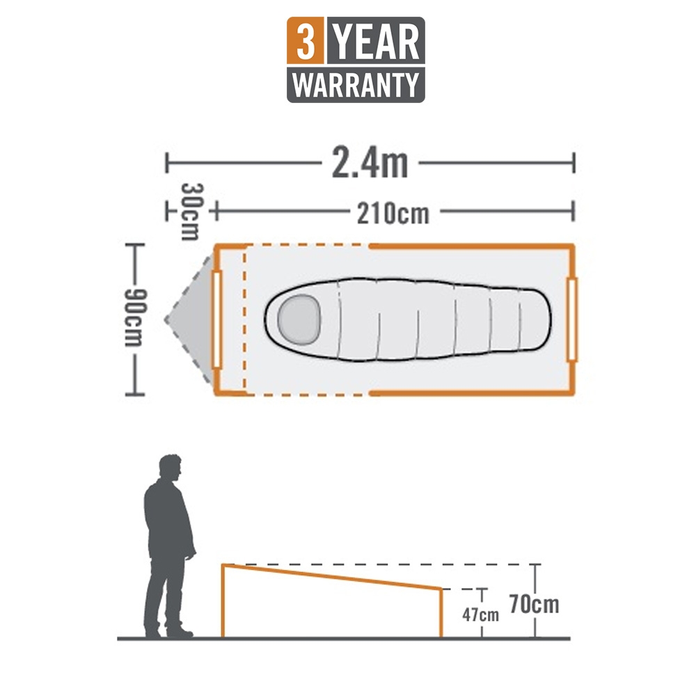 Kiwi Camping Morepork Single Swag Tent