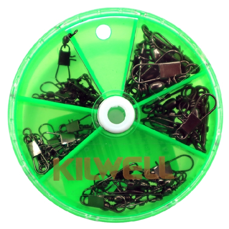 Kilwell Snap Swivel 5 Dial Pack Assorted Sizes