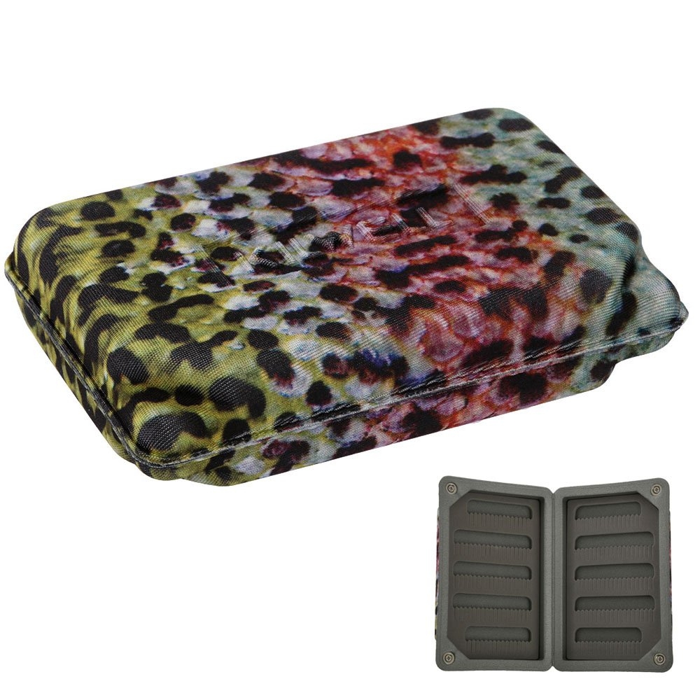 Kilwell Floating Fly Tackle Box 128 x 83mm Rainbow Trout Skin