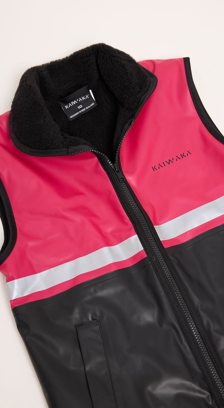 Kaiwaka Kids Vest Raspberry/Grey