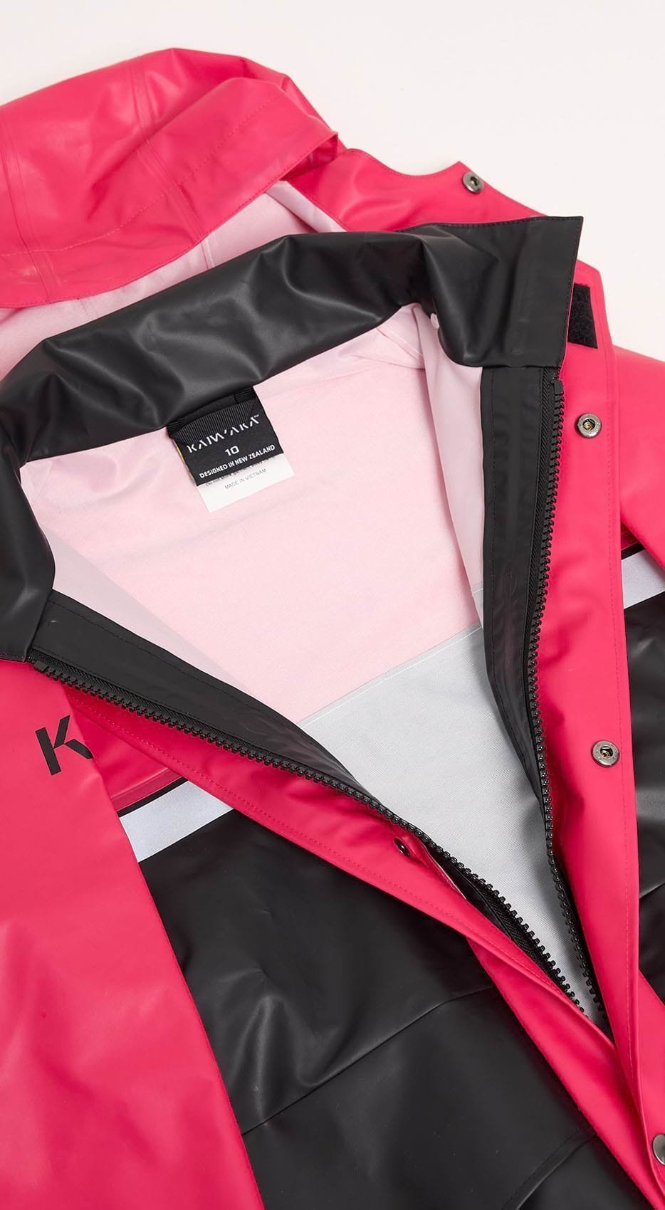 Kaiwaka Kids Parka Raspberry/Grey