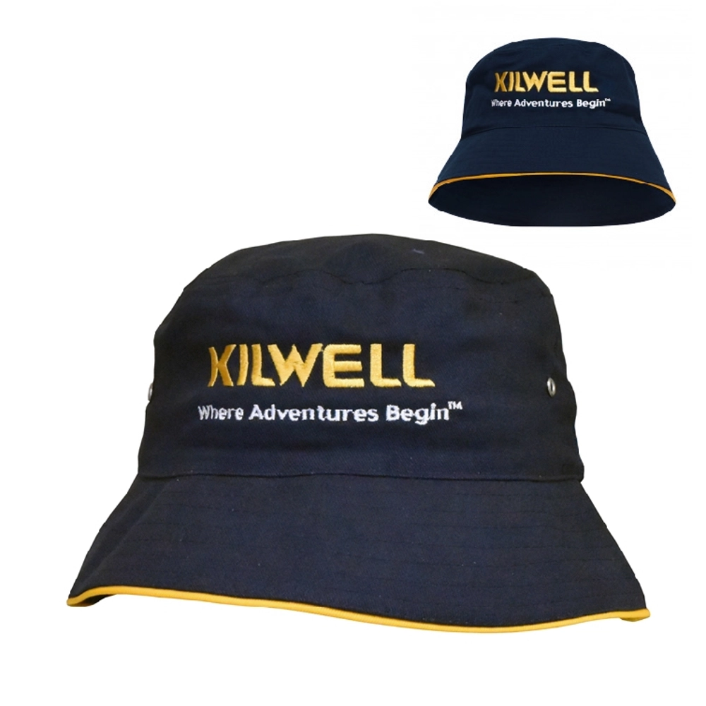Kilwell Cap Bucket Hat Navy/Gold L/XL Kilwell Cap Bucket Hat Navy/Gold L/XL