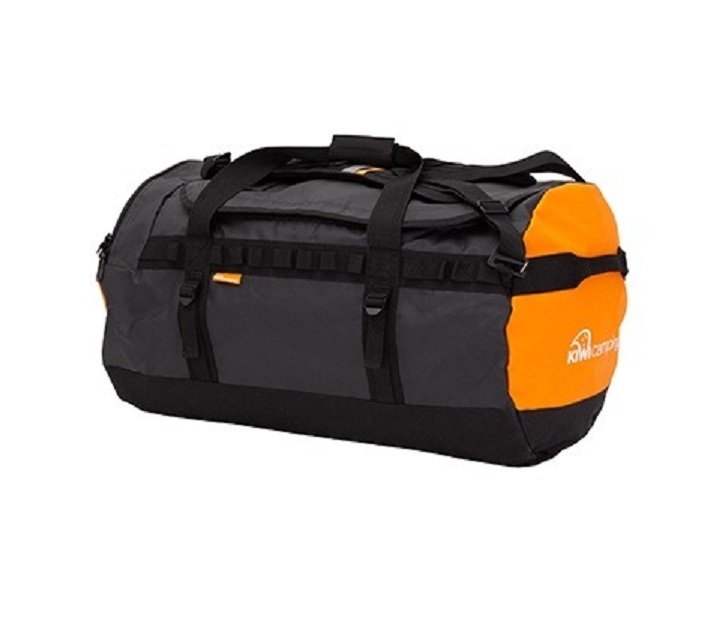 Kiwi Camping Duffel Gear Bag Orange/Black 60L