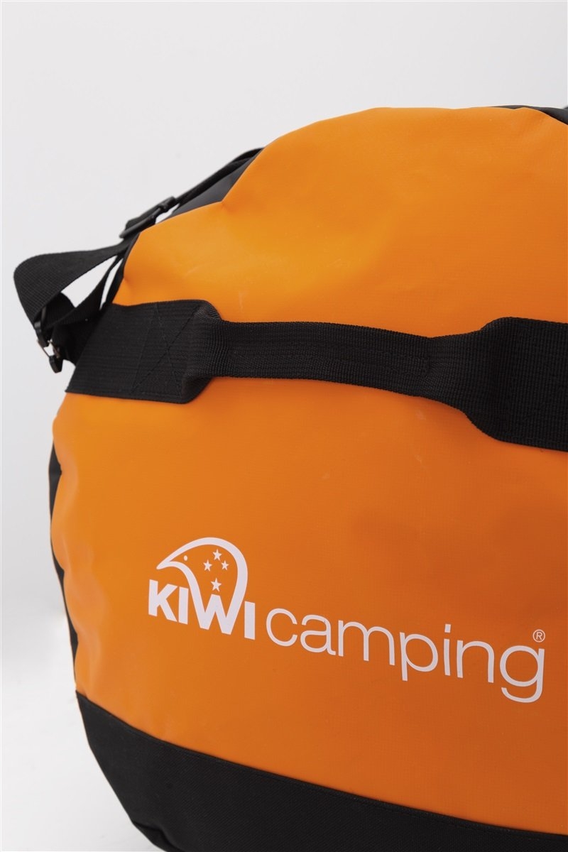 Kiwi Camping Duffel Gear Bag Orange/Black 60L