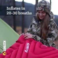 Klymit Insulated Static V Luxe Inflatable Camping Sleeping Mat Red Thumbnail Klymit Insulated Static V Luxe Inflatable Camping Sleeping Mat Red
