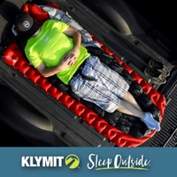 Klymit Insulated Static V Luxe Inflatable Camping Sleeping Mat Red Thumbnail Klymit Insulated Static V Luxe Inflatable Camping Sleeping Mat Red