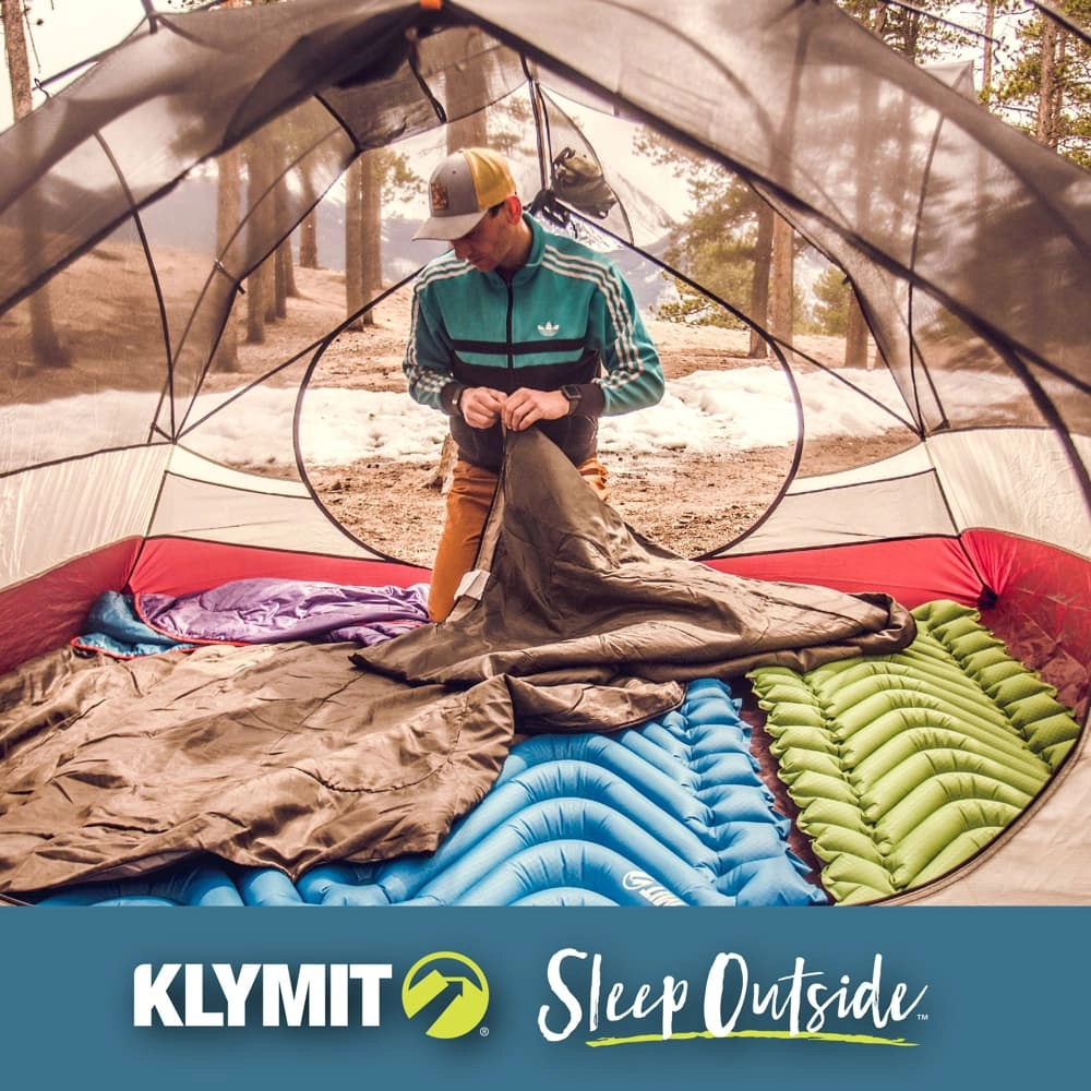 Klymit Static V Inflatable Camping Sleeping Mat Green Klymit Static V Inflatable Camping Sleeping Mat Green