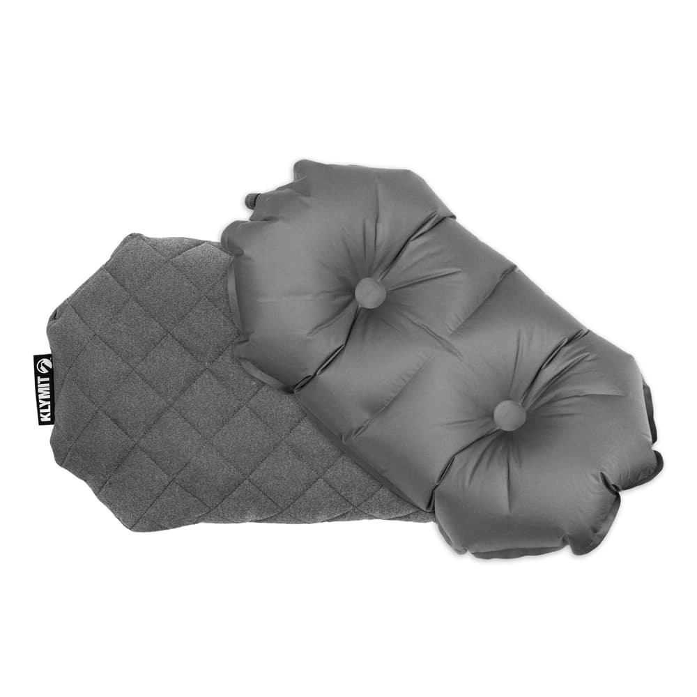 Klymit Luxe Inflatable Camping Pillow Grey Klymit Luxe Inflatable Camping Pillow Grey