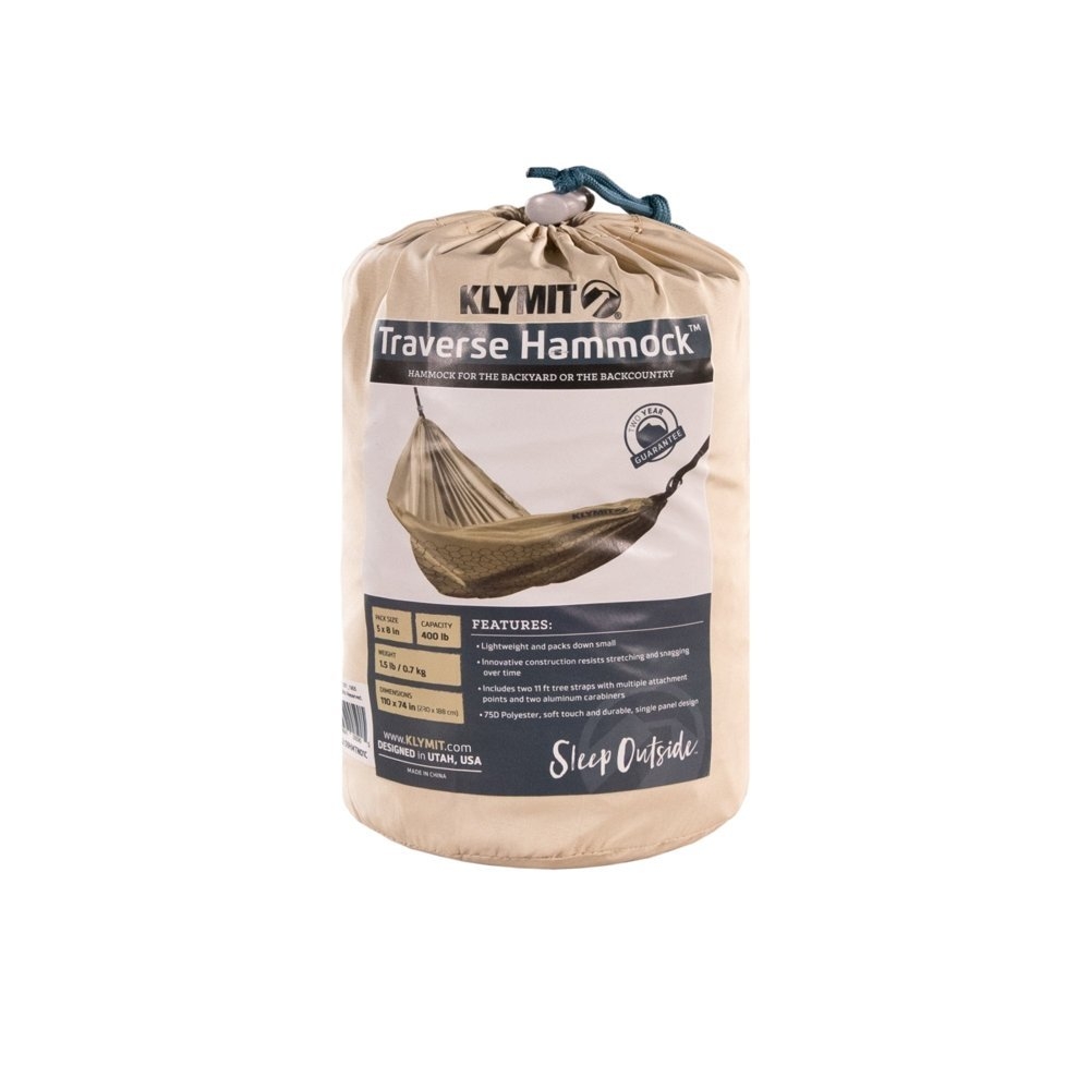 Klymit Traverse Double Camping Hammock Tan