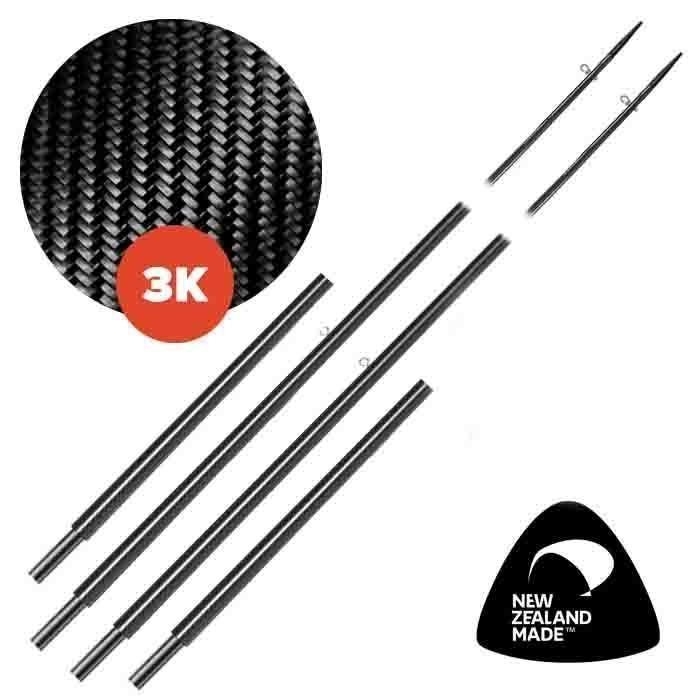 Kilwell PowerPole Stiff SL 3K Drop-In Outrigger Poles 6.3m 2pc Pair