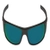 Ugly Fish Krypton PC3266 Polarised Sunglasses Matte Black Frame Green Revo Lens