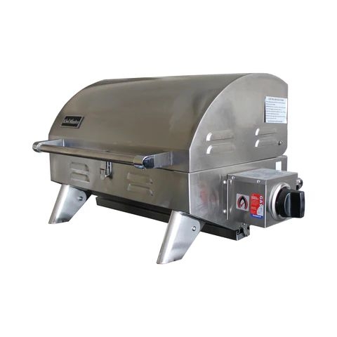 Kiwi Sizzler 316 Stainless Solid Top Portable BBQ with Flame Failure Device
