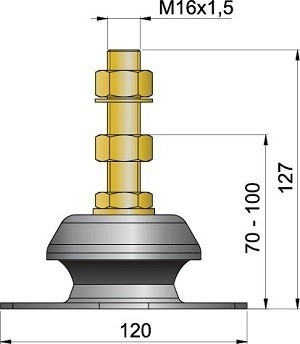 VETUS Flexible Engine Mounting Type K35V