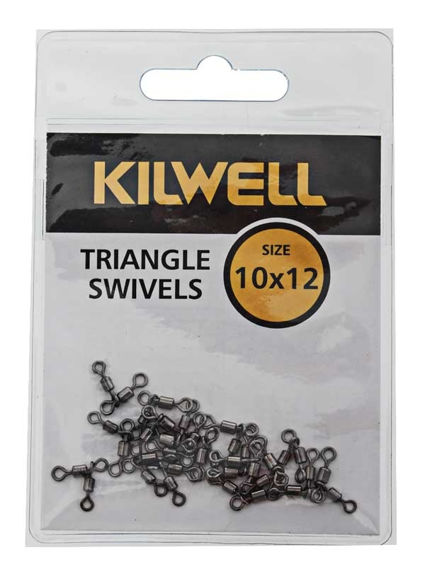 Kilwell Swivel Triangle Black Size 10-12 Qty 18