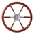 VETUS Steering Wheel with Mahogany Rim and Spokes 17in
