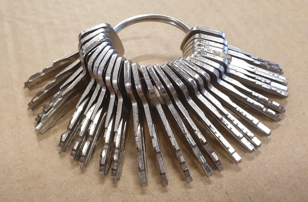 Prorack NR001-100 Replacement Bars Master Keys Set