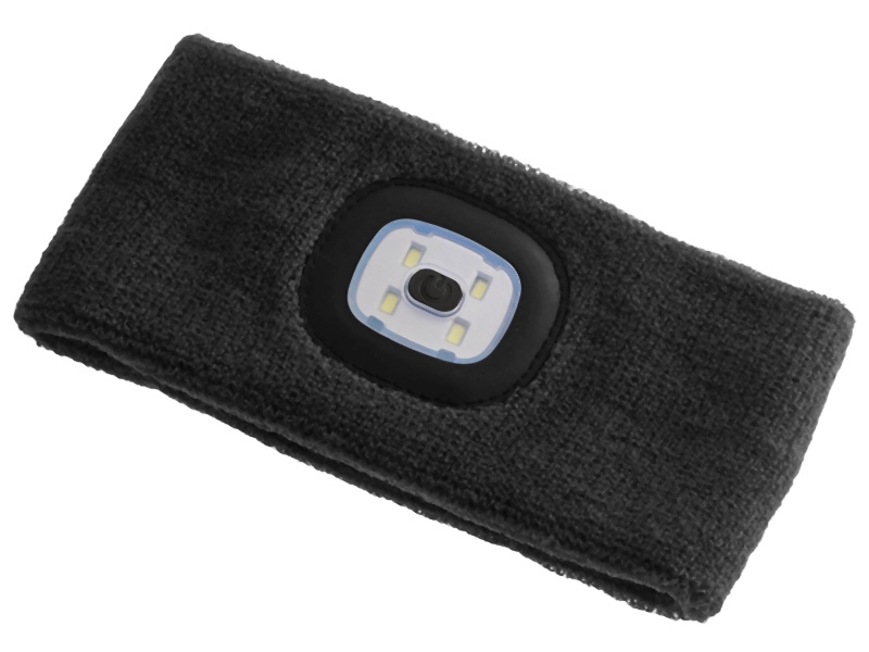 Rechargeable Knitted LED Headlamp 150lm Black