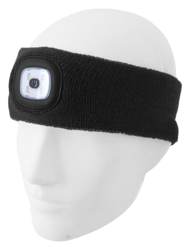 Rechargeable Knitted LED Headlamp 150lm Black