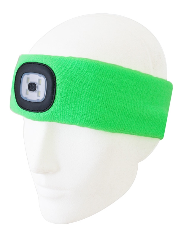 Rechargeable Knitted LED Headlamp 150lm Green