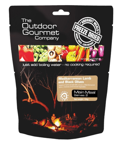 The Outdoor Gourmet Company Mediterranean Lamb and Black Olives 190g