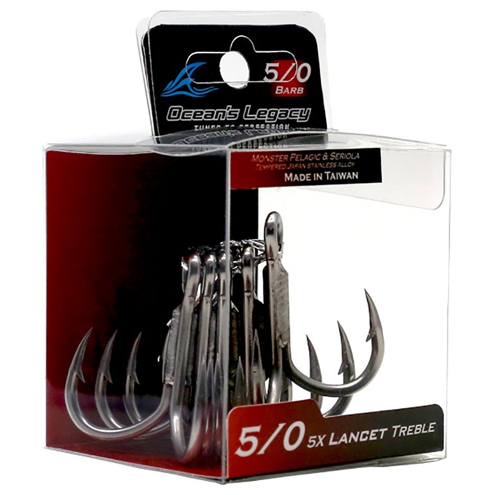 Ocean's Legacy Lancet Heavy Treble Hooks