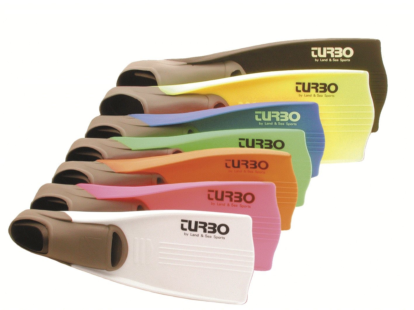 Land & Sea Sports Hire-Turbo Dive Fins Black 2XL