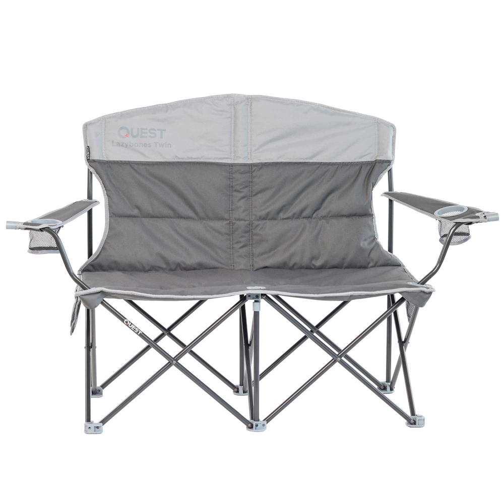 Quest Lazybones Twin Foldable Camping Arm Chair