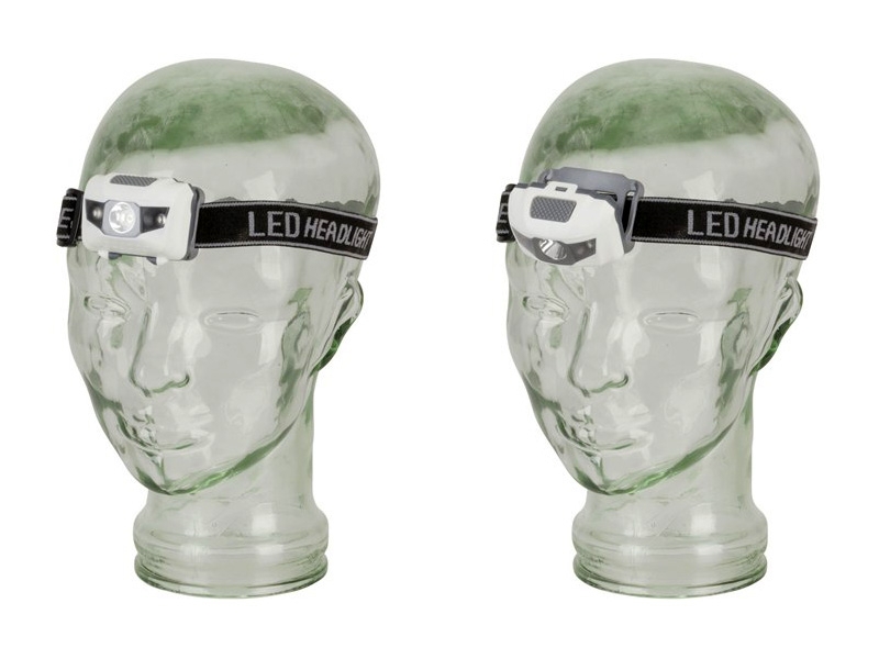 3W LED Headlamp with 2 Red LEDs 80lm