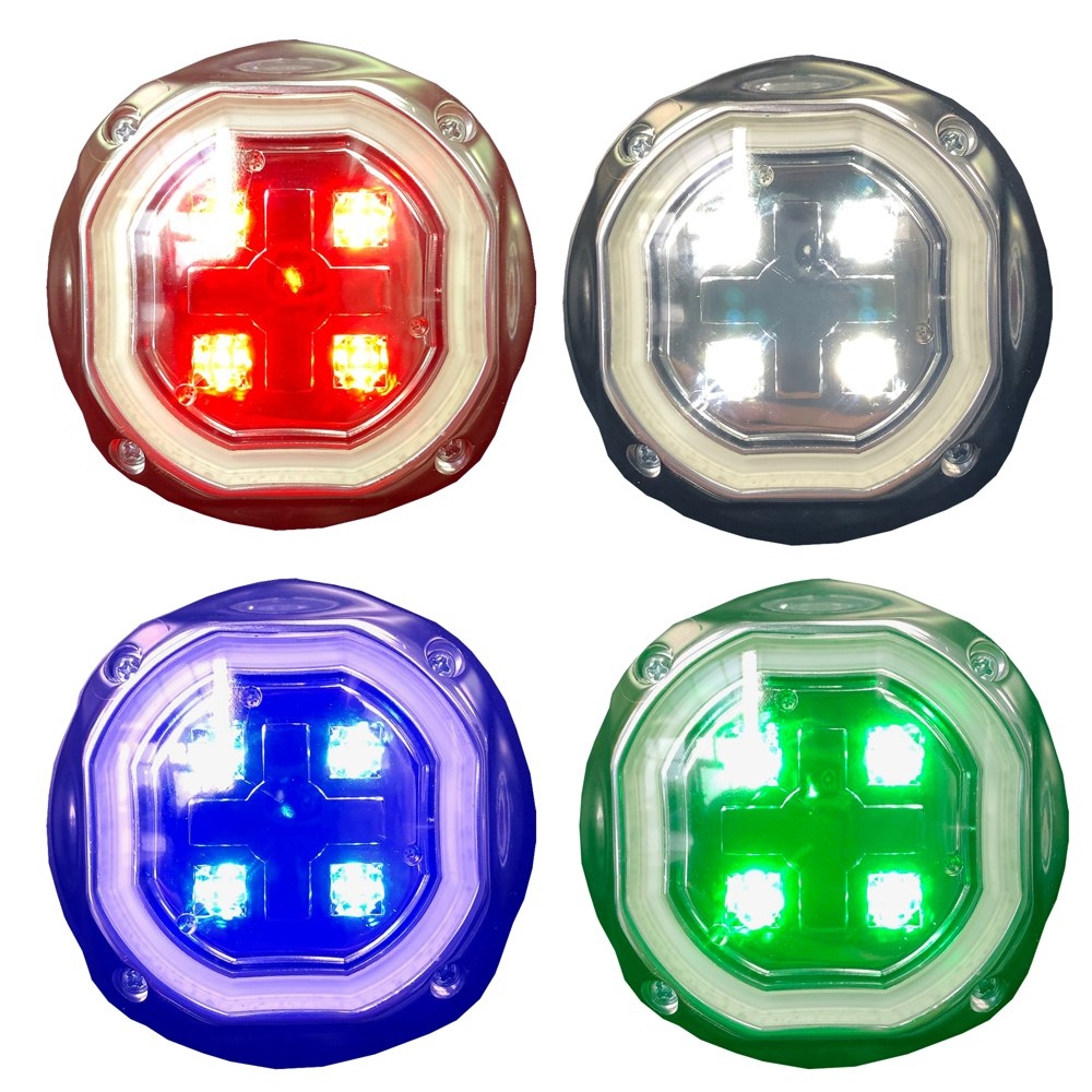 Wilco Multicolour HD Round Aluminium Underwater RGBW LED Light
