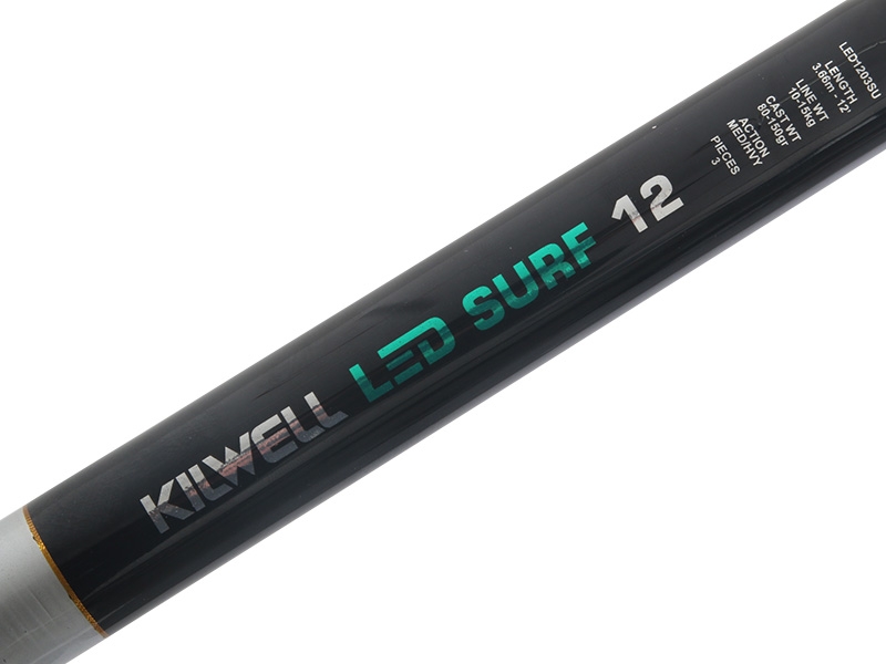 Kilwell Black Shadow 380 LED Surf Combo 12ft 80-150g 3pc