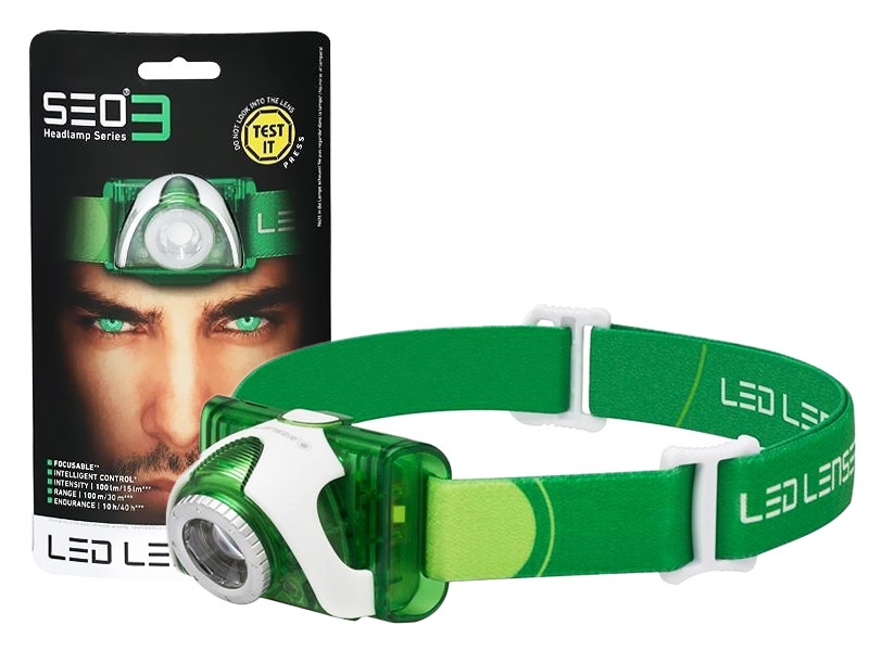 Ledlenser SEO3 Headlamp 100lm Green