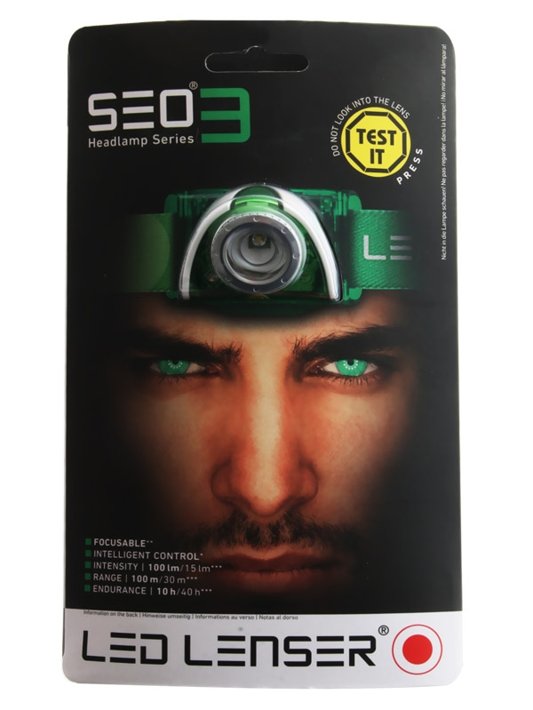 Ledlenser SEO3 Headlamp 100lm Green