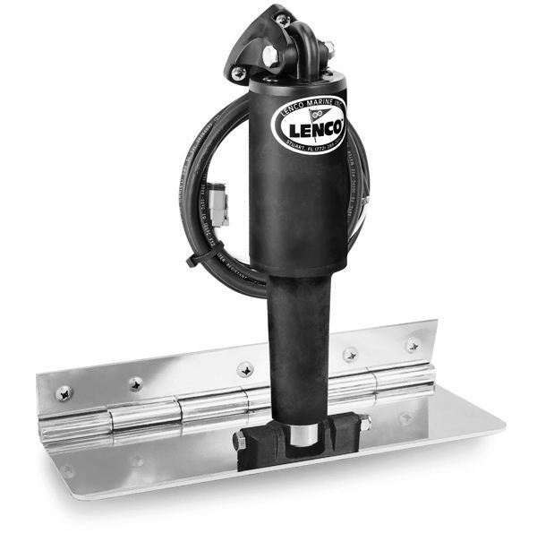 Lenco 4inx12in Limited Space Trim Tab Kit 12v Standard Finish