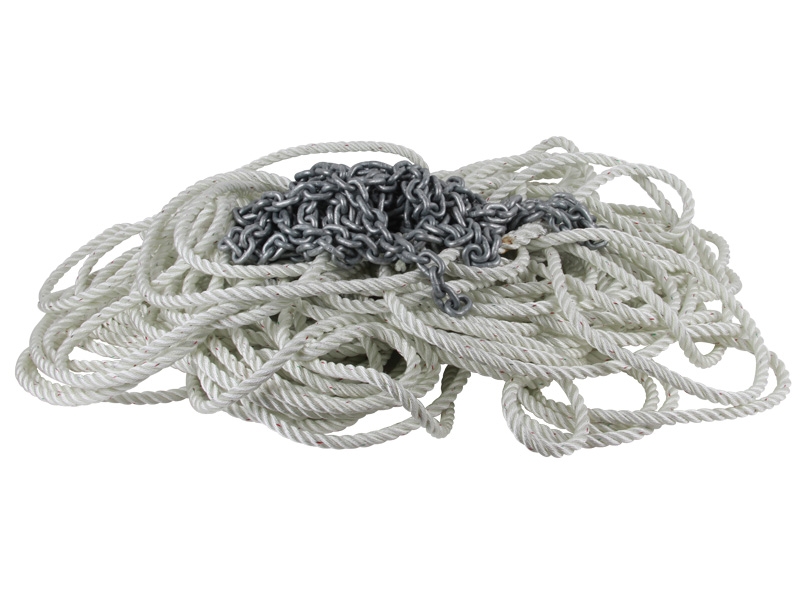 Rope and Chain Anchor Pack for Windlass 75m Rope and 10m Chain Pack 12mm/7mm