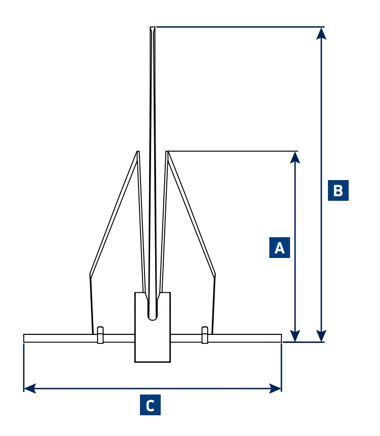 Lewmar LFX Aluminium Danforth Anchor